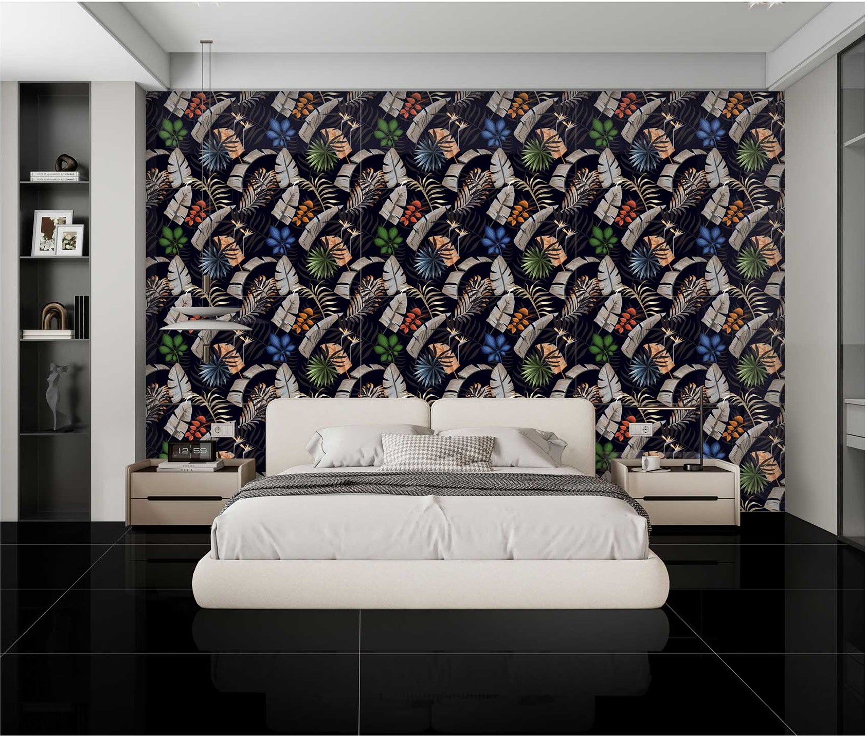 Black Leaf Decor